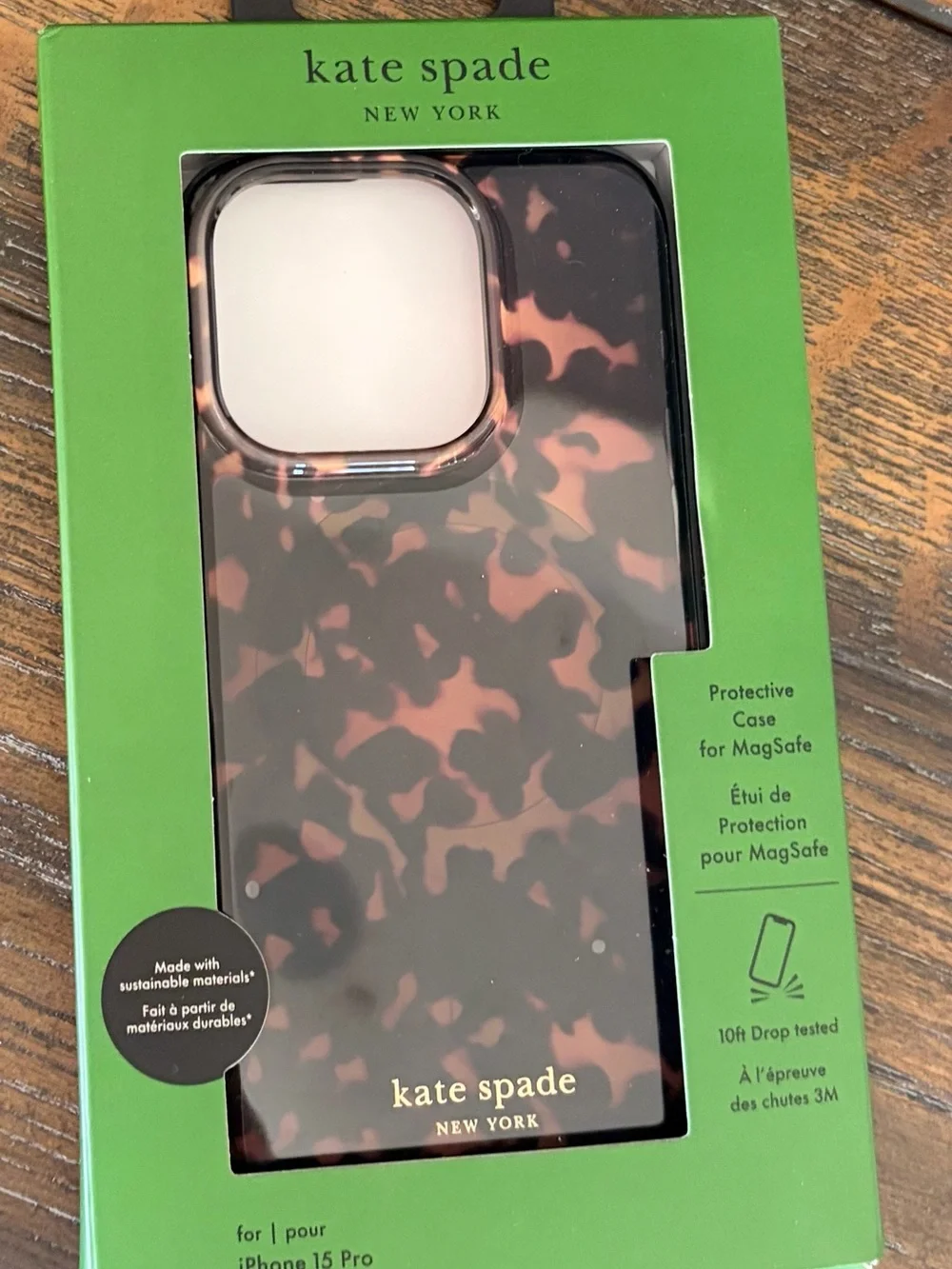 kate spade Tortoiseshell MagSafe iPhone Case - Brown & Black